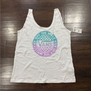 Vans Check Yourself Sleeveless Tank Top Size Large Women